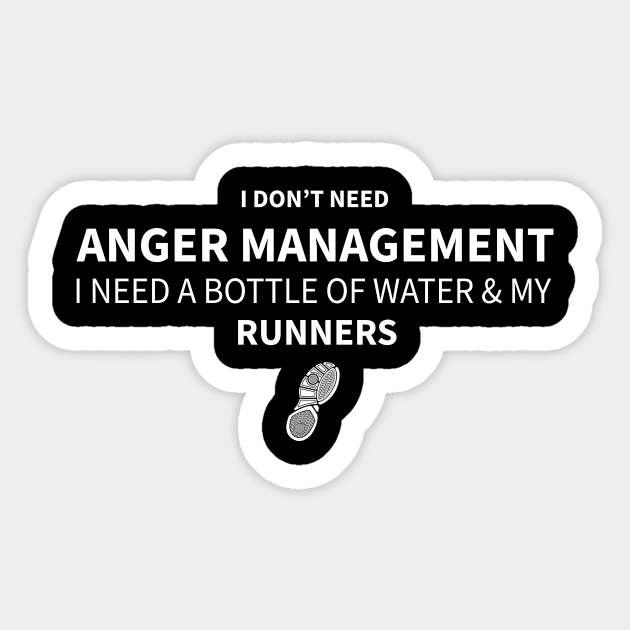 Runner Anger Management Sticker by Magniftee